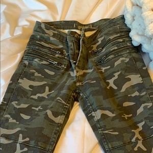 Free people camo jeans